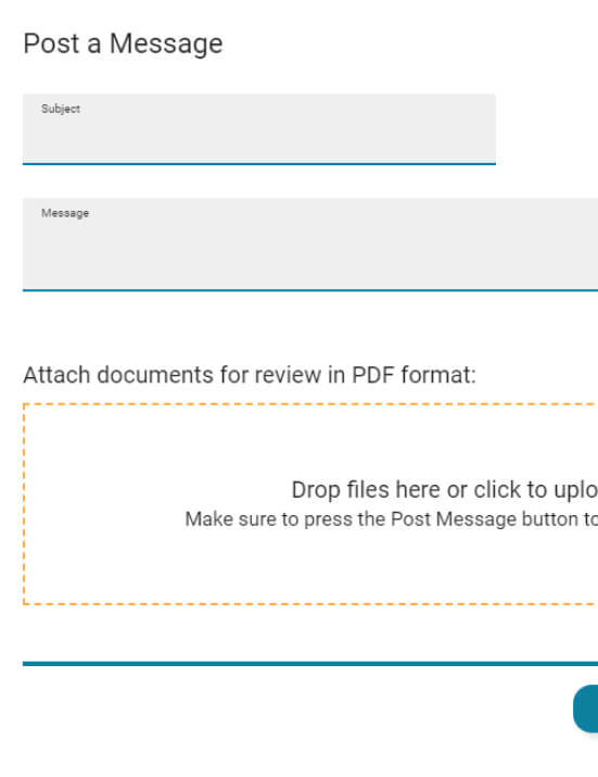 Screenshot of document upload section on eportal page.